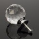 16Pcs 40MM Clear Crystal Glass Handle Knobs for Door Drawer Cabinet Furniture