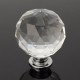 16Pcs 40MM Clear Crystal Glass Handle Knobs for Door Drawer Cabinet Furniture