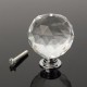 16Pcs 40MM Clear Crystal Glass Handle Knobs for Door Drawer Cabinet Furniture