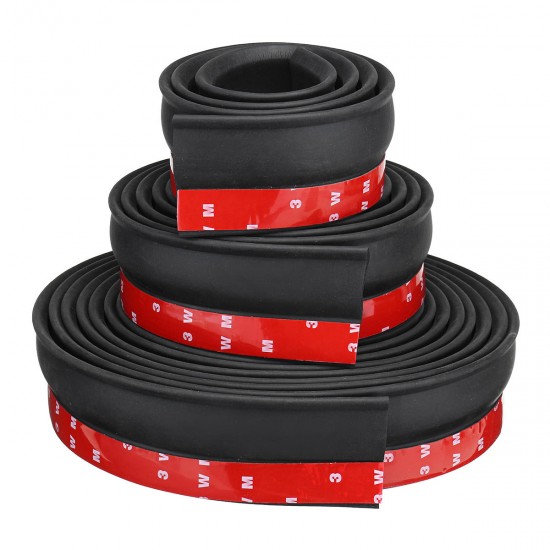 1m/3m/7m Garage Door Bottom Weather Stripping Rubber Sealing Strip Replacement Adehesive