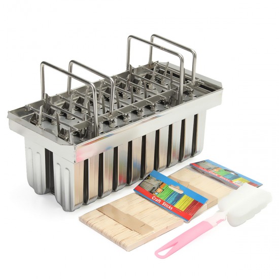 20Pcs Stainless Steel Molds Frozen Ice Cream Pop Popsicle Holder Maker +Sticks Mould 20Pcs Stainless Steel Molds Frozen Ice Cream Pop Popsicle Holder Maker +Sticks Mould
