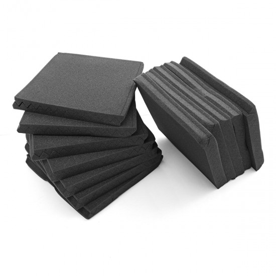 24Pcs Soundproof Foam Acoustic Studio Room KTV Sound-Absorbing Noise Foam Tiles Sponge Panel