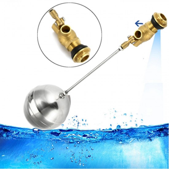1 Inch Float Valve Brass Valve Stainless Steel Water Trough Automatic Cattle Bowl Tank