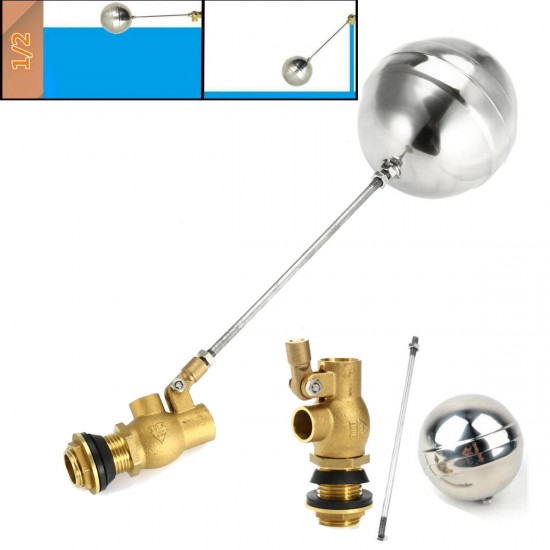 1 Inch Float Valve Brass Valve Stainless Steel Water Trough Automatic Cattle Bowl Tank