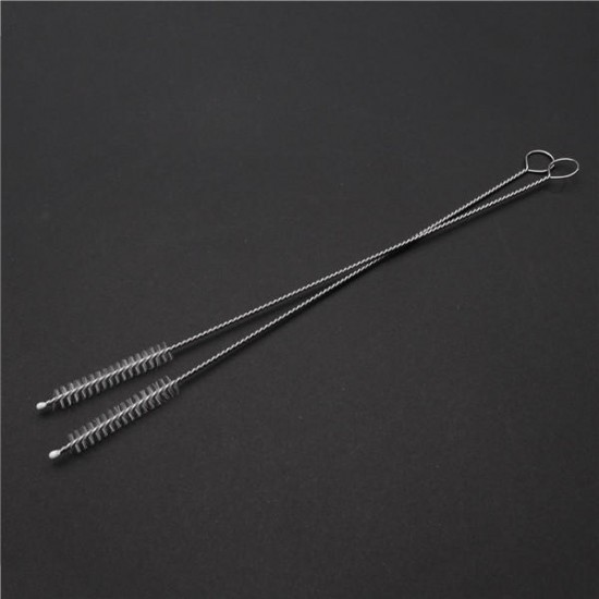 10Pcs 175mm Stainless Steel Straight Straws Cleaner Cleaning Brushes