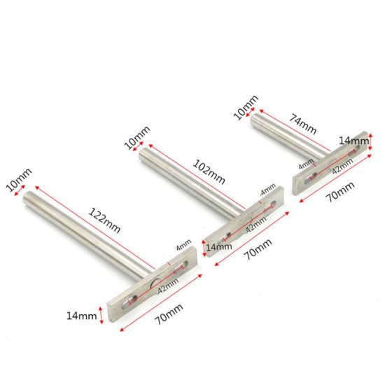 10Pcs Concealed Floating Hidden Shelf Support Metal Brackets 3/4/5 Inch