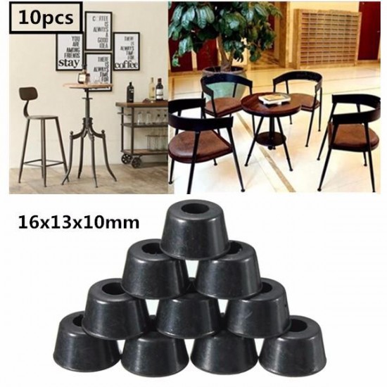 10pcs 16x13x10mm Rubber Chair Ferrule  Anti Scratch Floor Table Feet Leg Protector