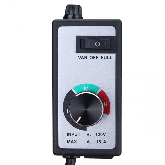 120V 15Amps Electric Motor AC/ DC Variable Speed Controller Brush For Router Fan