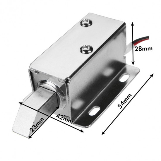12V DC Electric Lock Assembly Solenoid Long Locking Tongue Cabinet Drawer Door Lock 12V DC Electric Lock Assembly Solenoid Long Locking Tongue Cabinet Drawer Door Lock
