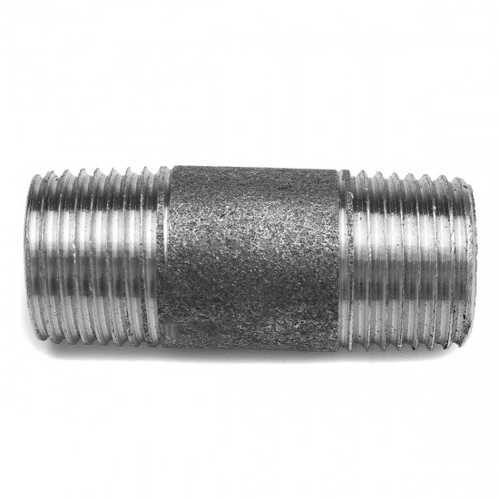 1/2" DN15 Malleable Iron Threaded Pipe For DIY Flange Fittings Furniture Bracket 5/10/15/20/25/30cm