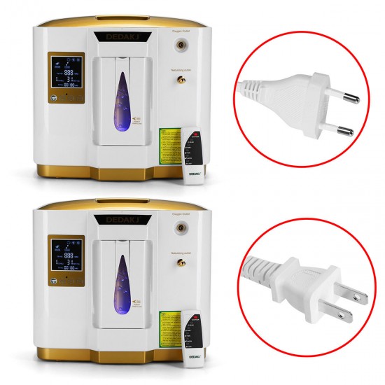 1-6L/Min Dual Oxygen Concentrator Machine Air PurifIer Generator Nebulizer Home Oxygen Machine