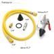 1000 mL A/C Flush Gun Canister Clean Tool Kit Hose For R134a R12 R22 R410a R404a