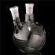 1000ml 2 Neck 24/40 Flat Bottom Glass Flask Laboratory Boiling Bottle