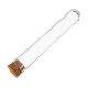 10Pcs 18*100mm Plastic Glass Test Tube With Cork Stopper Medical Lab Supplies