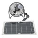 10W USB Solar Panel Powered Mini Fan Waterproof Portable Ventilation Hot Summer Cooling Fan