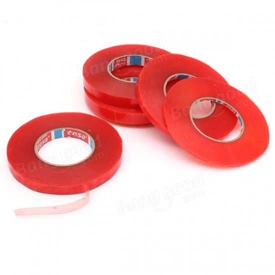 1 Roll Heat Resistant Double Sided Transparent Clear Adhesive Tape