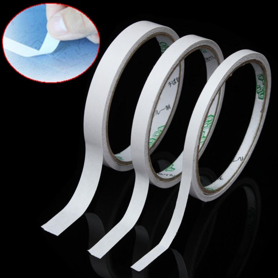 9m Roll Transparent Clear Double Sided Self Adhesive Tape For Craft Packaging