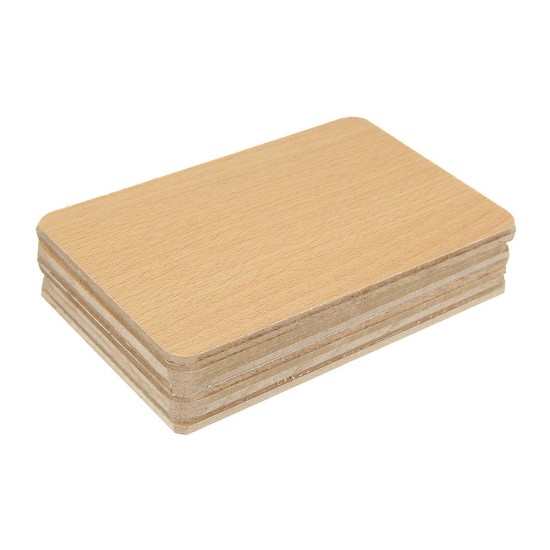 10Pcs 180x119x4mm MDF Sheet Medium Density Fiberboard Double Sided Wood Grain Plate