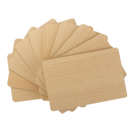 10Pcs 180x119x4mm MDF Sheet Medium Density Fiberboard Double Sided Wood Grain Plate