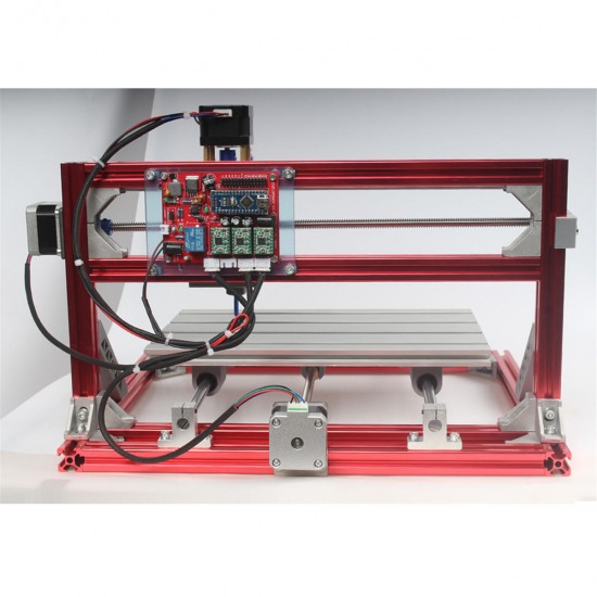 3018 3 Axis Red CNC Wood Engraving Carving PCB Milling Machine Router Engraver GRBLControl