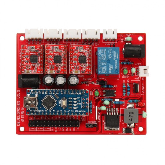 3018 3 Axis Red CNC Wood Engraving Carving PCB Milling Machine Router Engraver GRBLControl 3018 3 Axis Red CNC Wood Engraving Carving PCB Milling Machine Router Engraver GRBLControl