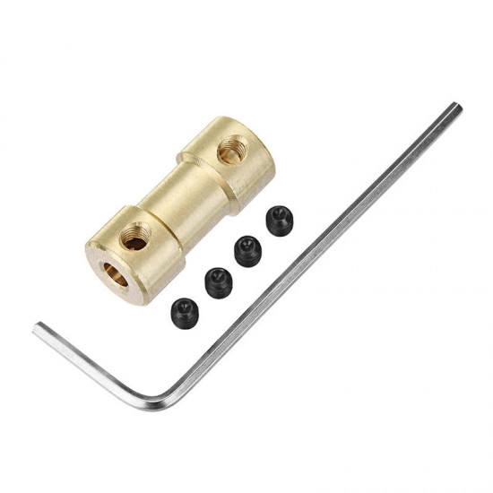 3.17mm-3.17mm Brass Coupler Spindle Motor Shaft Coupling Connector for EleksMill Engraver CNC Router