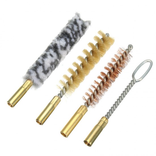 Pocket Size 9mm Professional Gun Cleaning Tools Brush Rod Kit 7Pcs Set