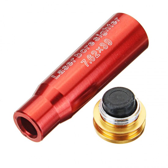 Red CAL 7.62x39 Laser Boresighter Red Dot Sight Brass Cartridge Bore Sighter Caliber