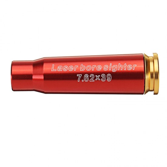 Red CAL 7.62x39 Laser Boresighter Red Dot Sight Brass Cartridge Bore Sighter Caliber
