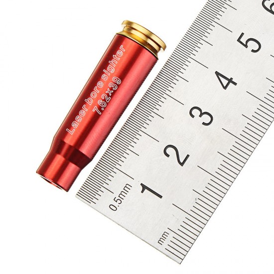 Red CAL 7.62x39 Laser Boresighter Red Dot Sight Brass Cartridge Bore Sighter Caliber