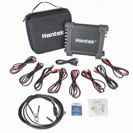 Hantek 1008C 8 Channels Programmable Generator Automotive Oscilloscope Digital Multime PC Storage Osciloscopio USB With HT25 Automotive Oscilloscope Probe