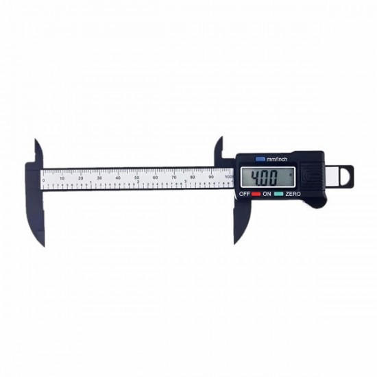 100mm 4inch LCD Digital Electronic Carbon Fiber Vernier Caliper Gauge Micrometer Ruler