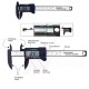 100mm 4inch LCD Digital Electronic Carbon Fiber Vernier Caliper Gauge Micrometer Ruler