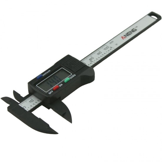 ANENG 100mm 4inch LCD Digital Caliper Vernier Micrometer Electronic Carbon Fiber