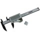 ANENG 100mm Silver Carbon Fiber Composite Digital Vernier Caliper LCD Display