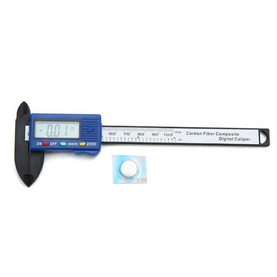 DANIU 100mm High Precision Carbon Fiber Composites Digital Vernier Caliper Micrometer Guage