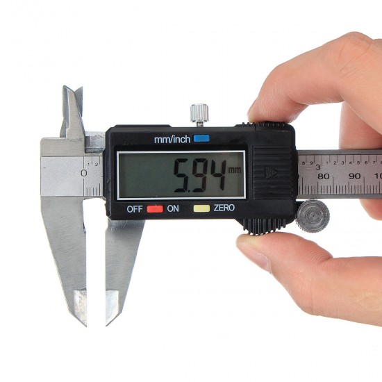 Digital Caliper LCD Stainless Electronic Ruler Micrometer Measuring 0-6inch 150mm