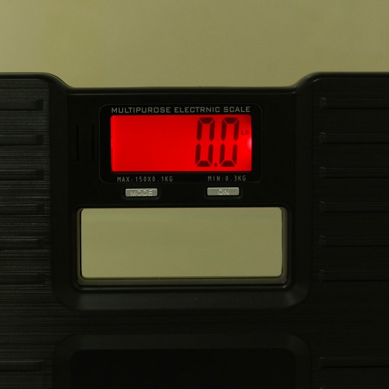 150KG 100G Digital LCD Display Scale Simple Operation Black