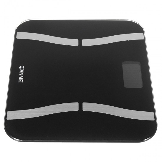 180KG bluetooth 4.0 LED Digital Smart Weight Scale Body Fat Bone Muscle BMI Calorie Consumption Moisture Content Tester