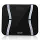 180KG bluetooth 4.0 LED Digital Smart Weight Scale Body Fat Bone Muscle BMI Calorie Consumption Moisture Content Tester