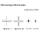 0.01mm Microscope Stage Micrometer Cross Dot Microscope Calibration Ruler Slides