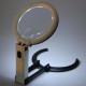 10 LED Lighting Desk Handheld Lamp With 2x 5x Magnifier