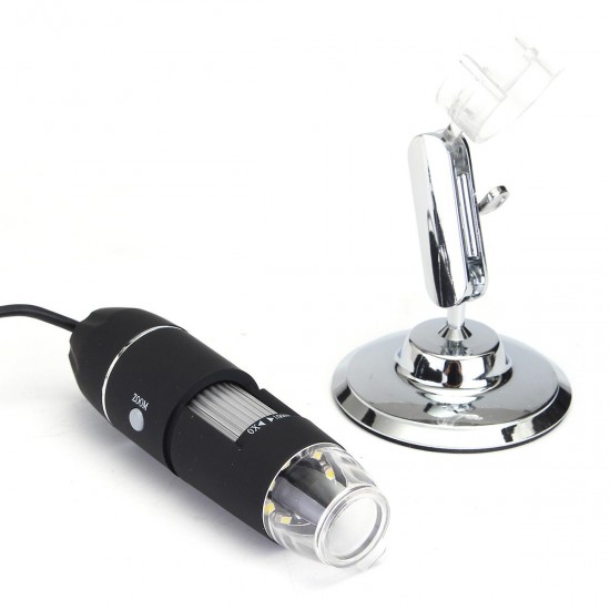 1000X 2MP 8 LEDs USB Digital Microscope Endoscope Zoom Camera Magnifier with Stand