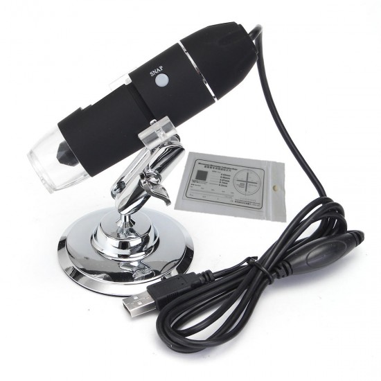 1000X 2MP 8 LEDs USB Digital Microscope Endoscope Zoom Camera Magnifier with Stand