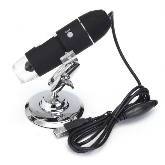 1000X 2MP 8 LEDs USB Digital Microscope Endoscope Zoom Camera Magnifier with Stand