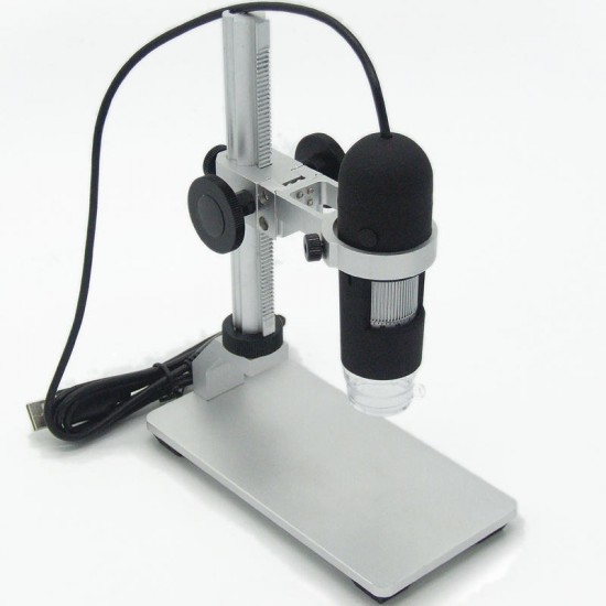 1000X 8 LEDs USB Digital Continuous Zoom Microscope Magnifier with Adjustable Aluminium Alloy Stand