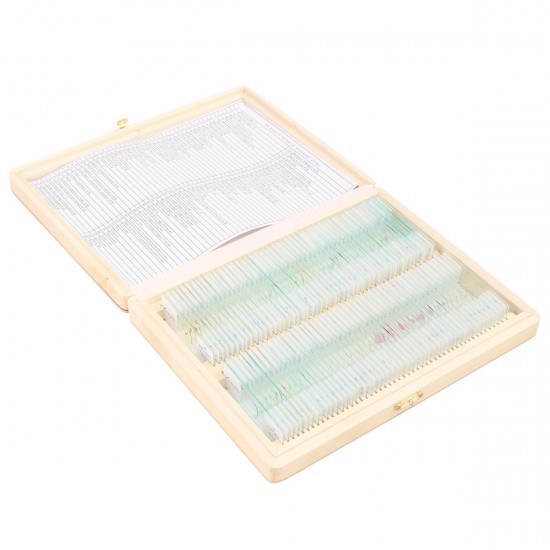 100Pcs Glass Prepared Basic Science Biological Microscope Glass Slides Sample