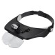 1.2X 1.8X 2.5X 3.5X Plastic Acrylic Lens Head Mount Headset LED Light 4pcs Magnification Glasses