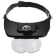 1.2X 1.8X 2.5X 3.5X Plastic Acrylic Lens Head Mount Headset LED Light 4pcs Magnification Glasses