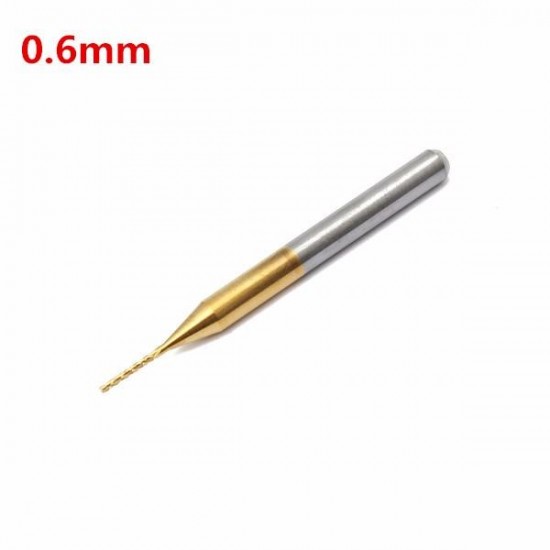 0.6mm Tungsten Steel Titanium Coat Carbide End Mill CNC PCB Rotary Burr Milling Cutter 0.6mm Tungsten Steel Titanium Coat Carbide End Mill CNC PCB Rotary Burr Milling Cutter